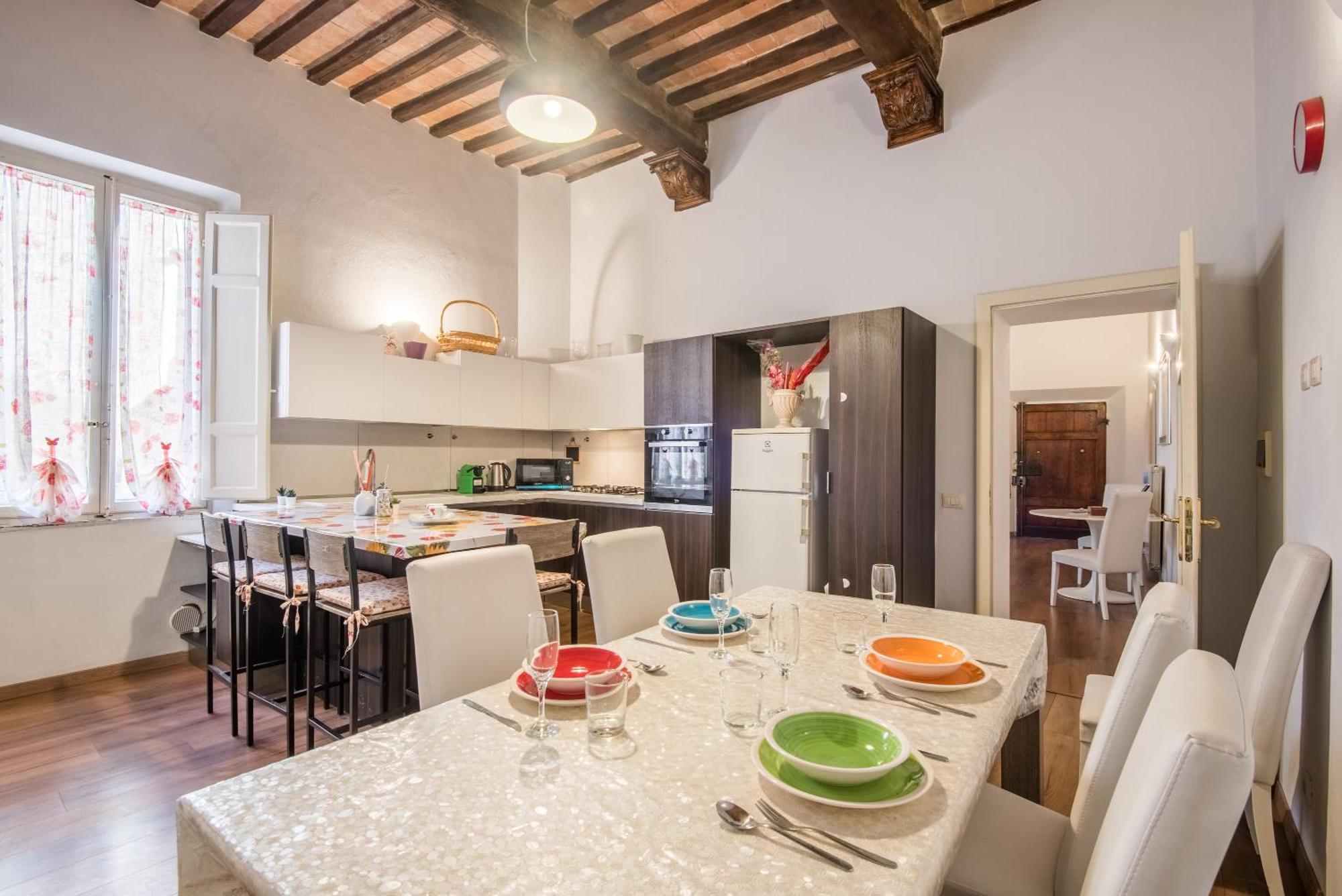 Incantevole Appartamento Banchi Di Sopra Siena Esterno foto